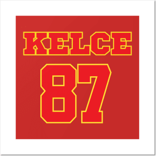 Travis Kelce Jersey Posters and Art